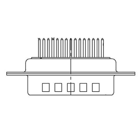 Molex FCT DSUB STR PC PLG 37 PN 172704-0071